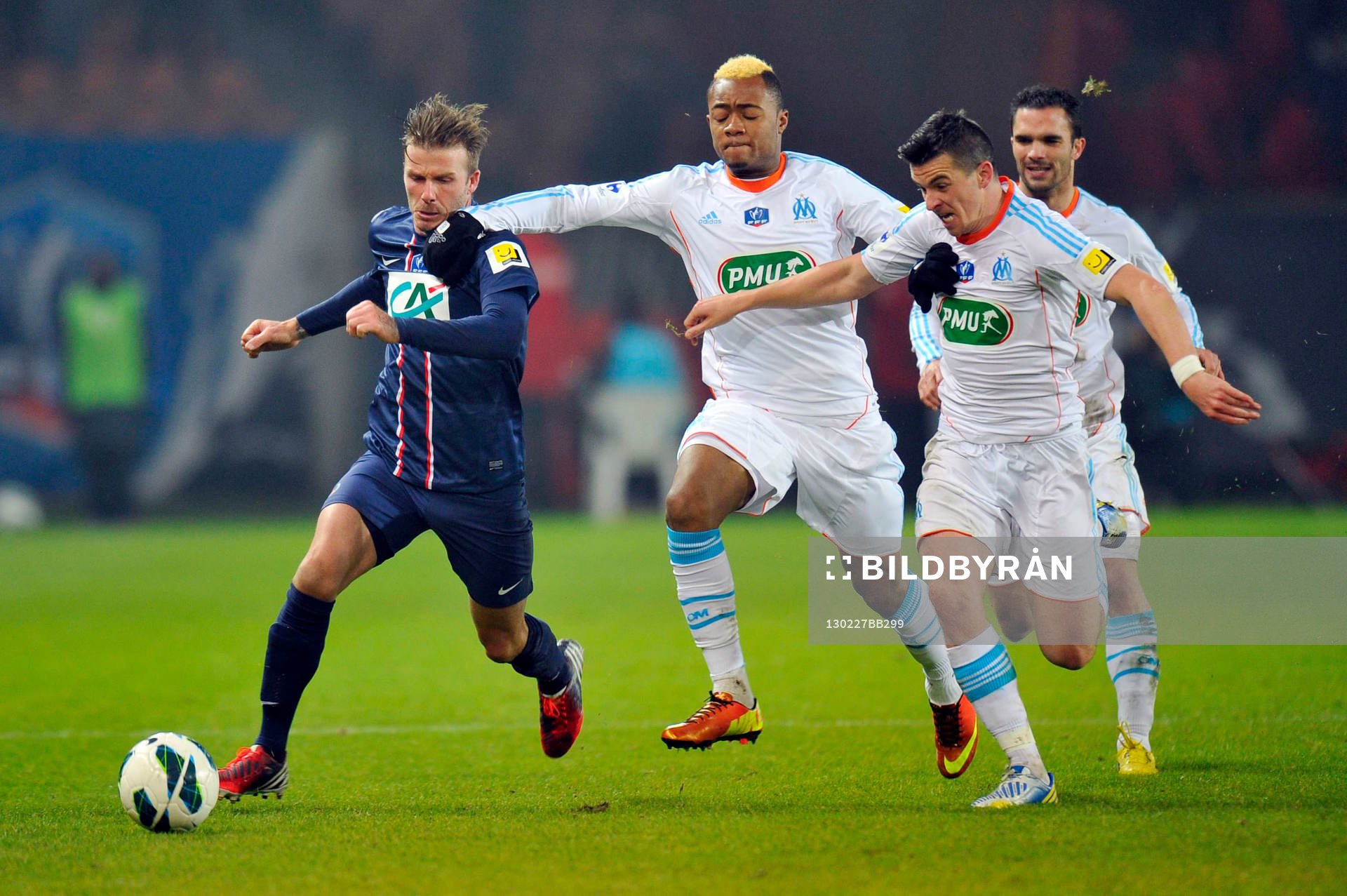 David BECKHAM / Jordan AYEW / Joey BARTON - 27.02.2013 -