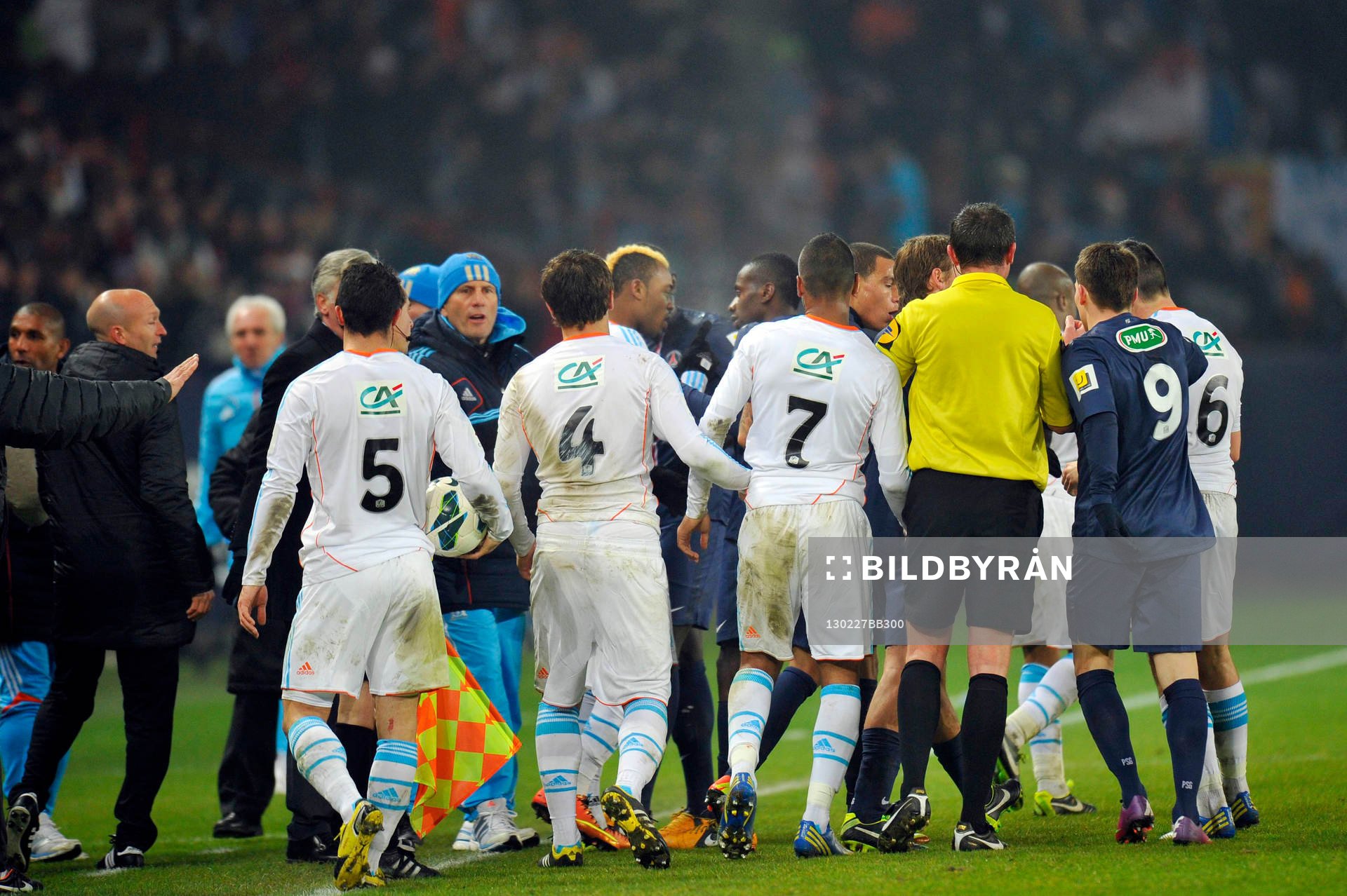Altercation - 27.02.2013 - PSG / OM - 8eme de finale -