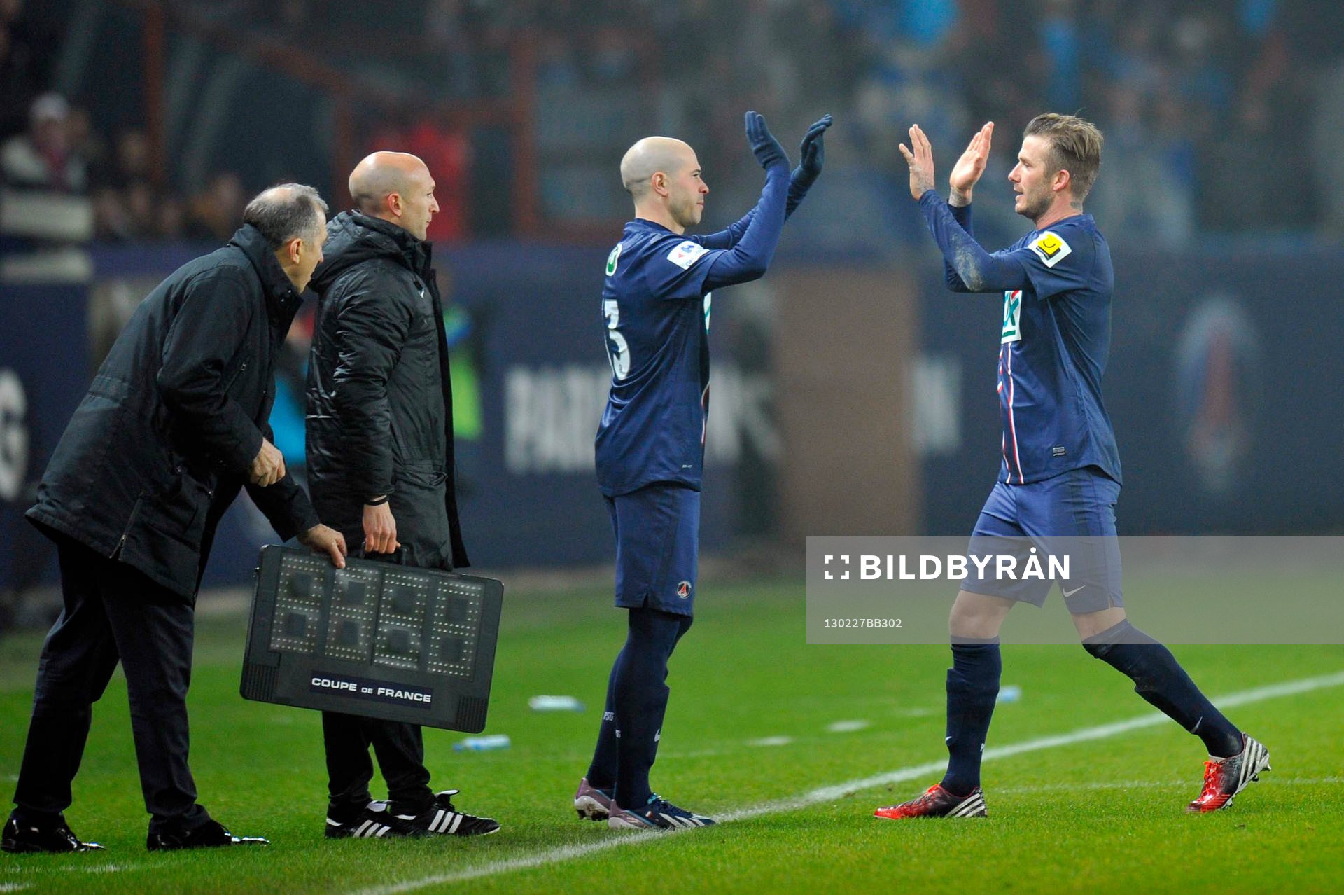 Christophe JALLET / David BECKHAM - 27.02.2013 - PSG / OM -