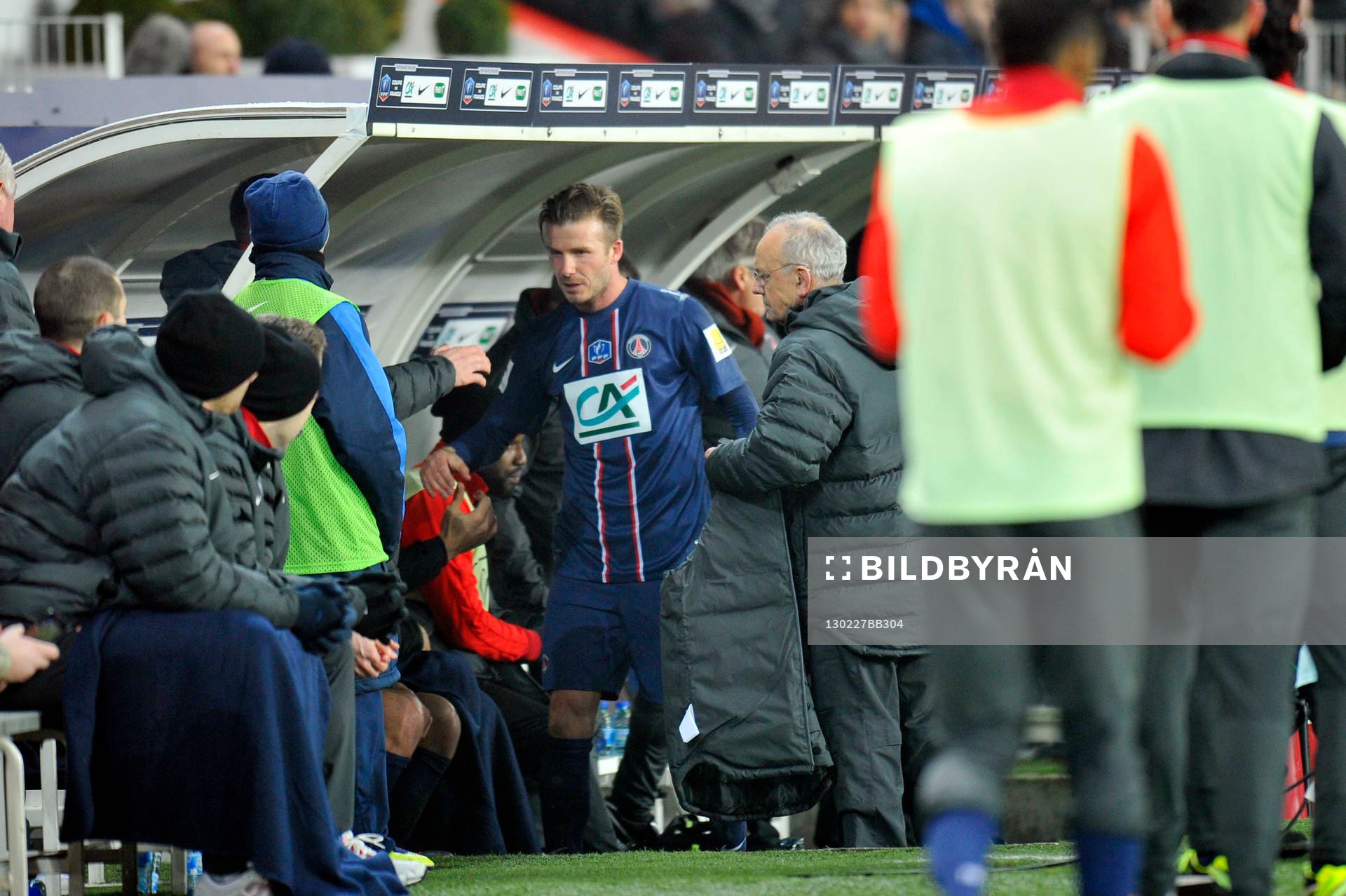 David BECKHAM  - 27.02.2013 - PSG / OM - 8eme de finale -