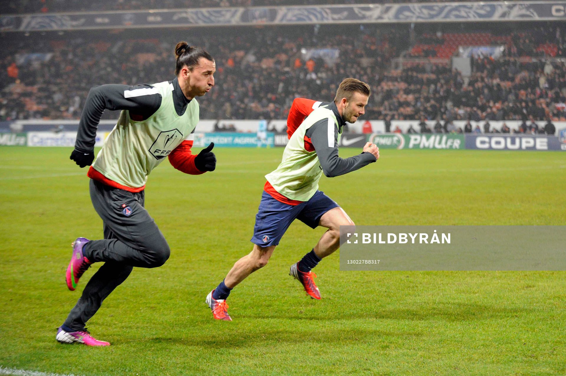 Zlatan IBRAHIMOVIC / David BECKHAM - 27.02.2013 - PSG / OM