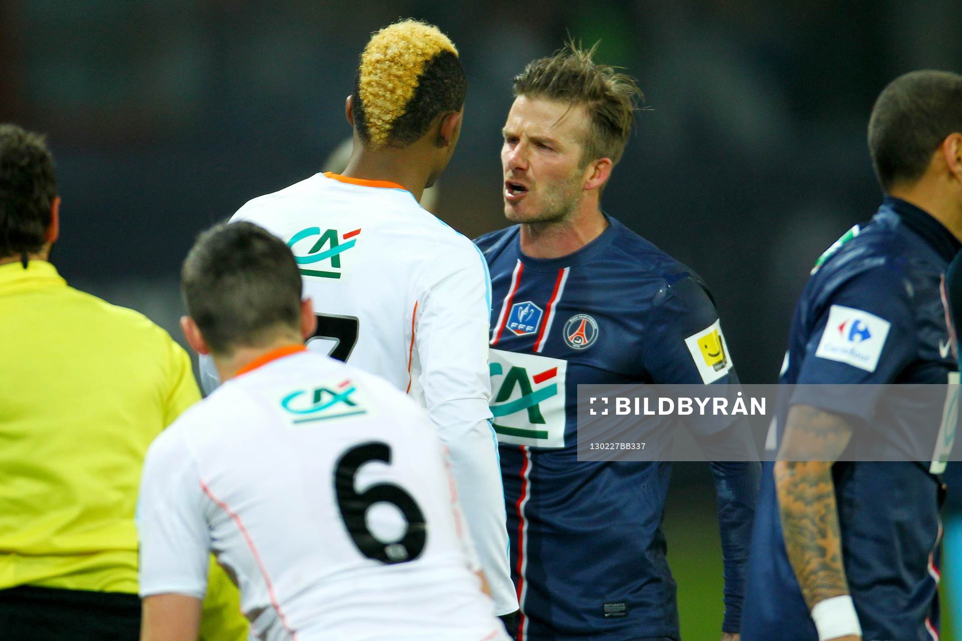 Jordan AYEW / David BECKHAM - 27.02.2013 - PSG / OM - 8eme