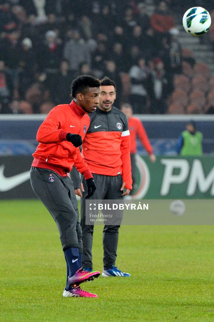 Ezequiel LAVEZZI / Kingsley COMAN - 27.02.2013 - Paris