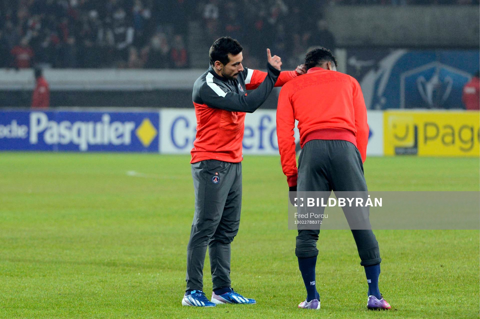 Ezequiel LAVEZZI / Kingsley COMAN - 27.02.2013 - Paris