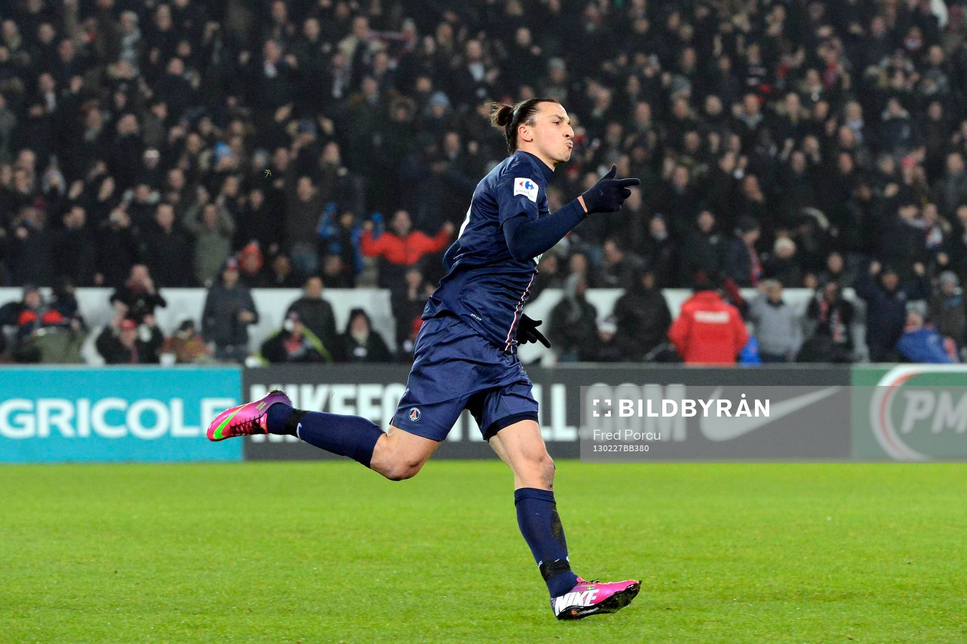 Joie Zlatan IBRAHIMOVIC - 27.02.2013 - Paris Saint Germain
