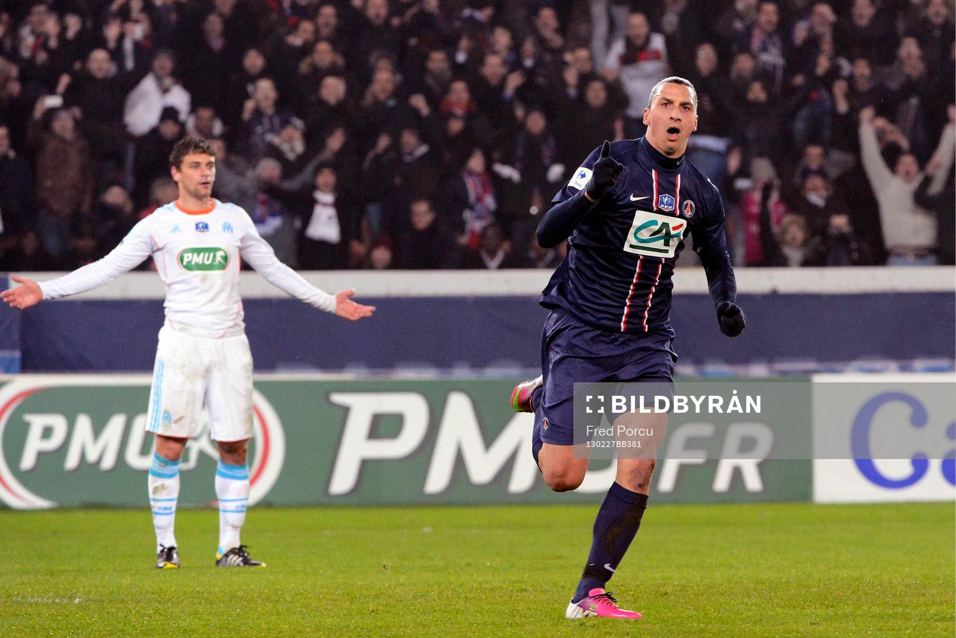 Joie Zlatan IBRAHIMOVIC - 27.02.2013 - Paris Saint Germain