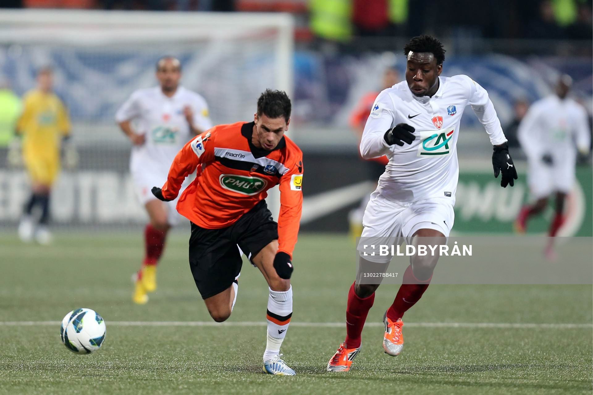 Jeremie ALIADIERE / Ismael TRAORE - 27.02.2013 - Lorient /