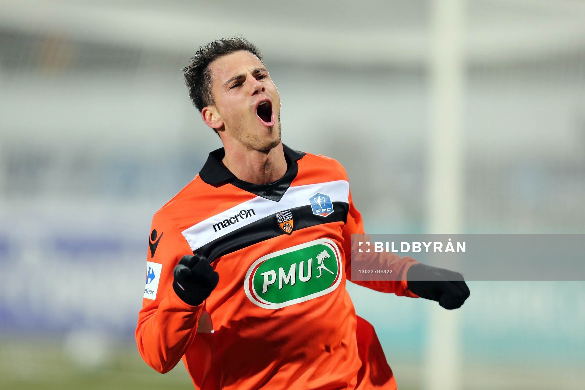 Joie Jeremie ALIADIERE - 27.02.2013 - Lorient / Brest - 1/8