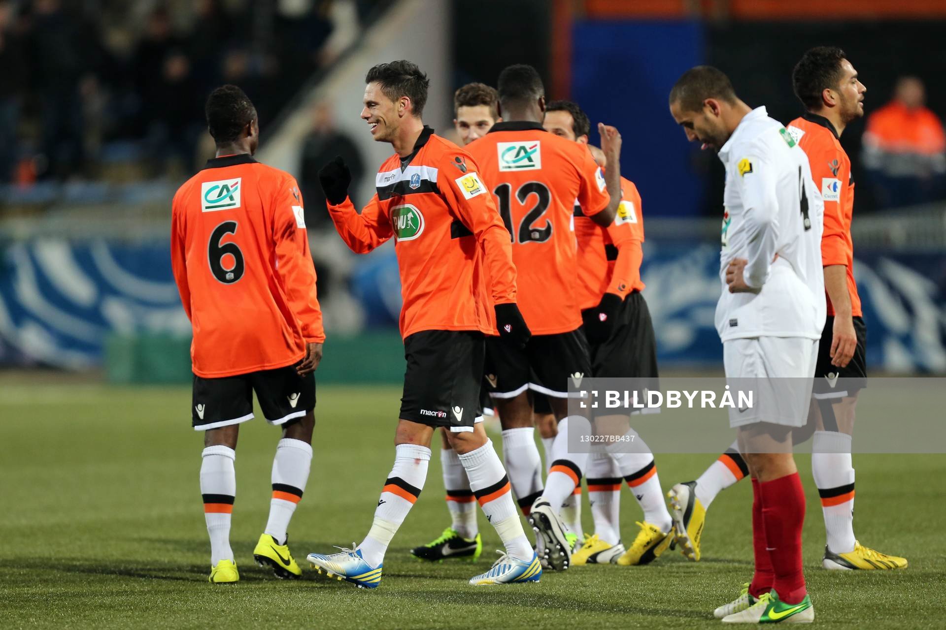 Joie Jeremie ALIADIERE - 27.02.2013 - Lorient / Brest - 1/8