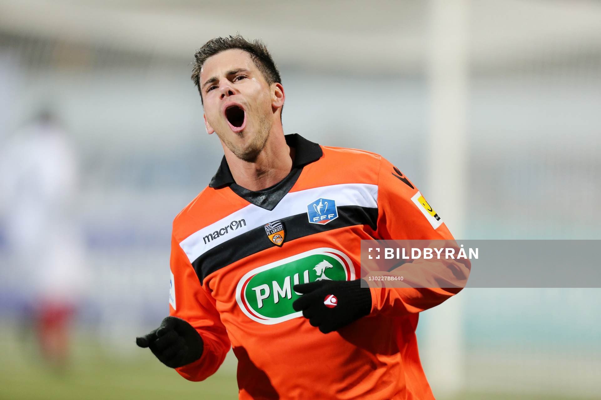 Joie Jeremie ALIADIERE - 27.02.2013 - Lorient / Brest - 1/8