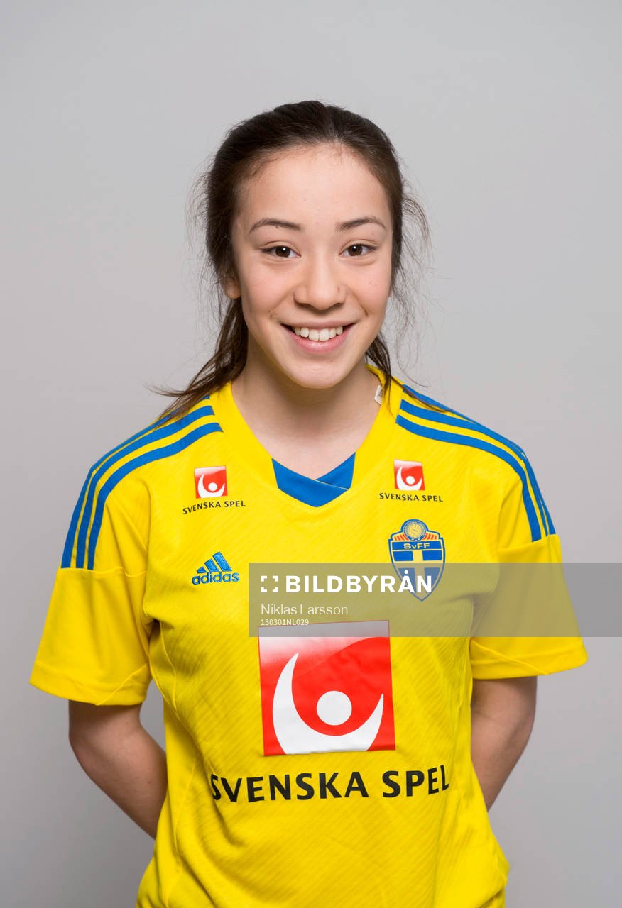 Fotboll, Sverige, dam, F16, Porträtt: Erica Carlen, Sverige.