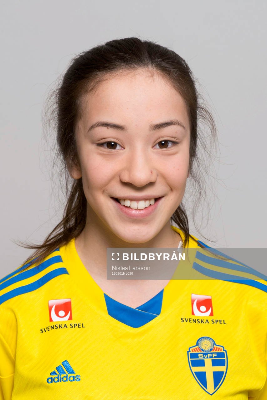 Fotboll, Sverige, dam, F16, Porträtt: Erica Carlen, Sverige.