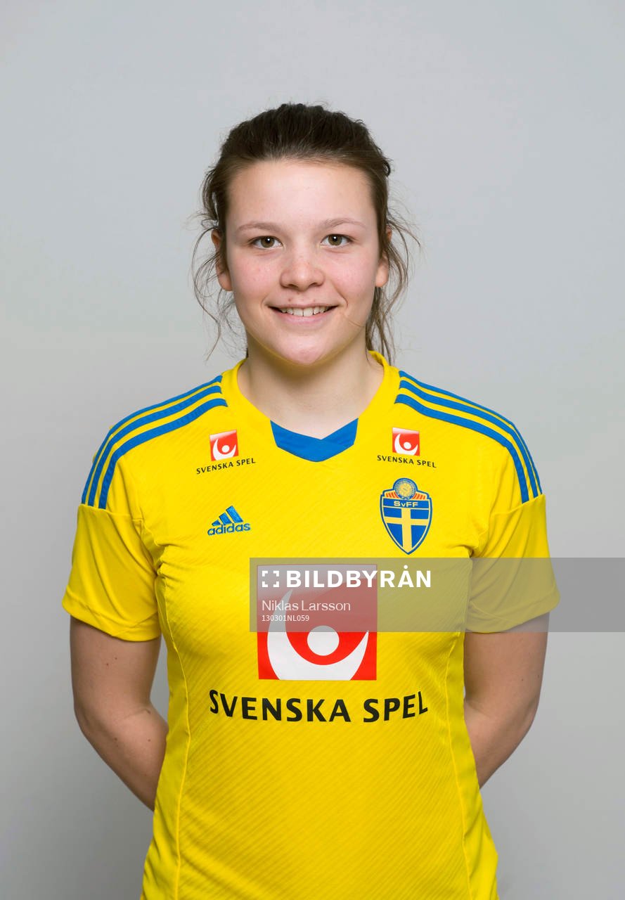 Fotboll, Sverige, dam, F16, Porträtt: Lisa Lind, Sverige.