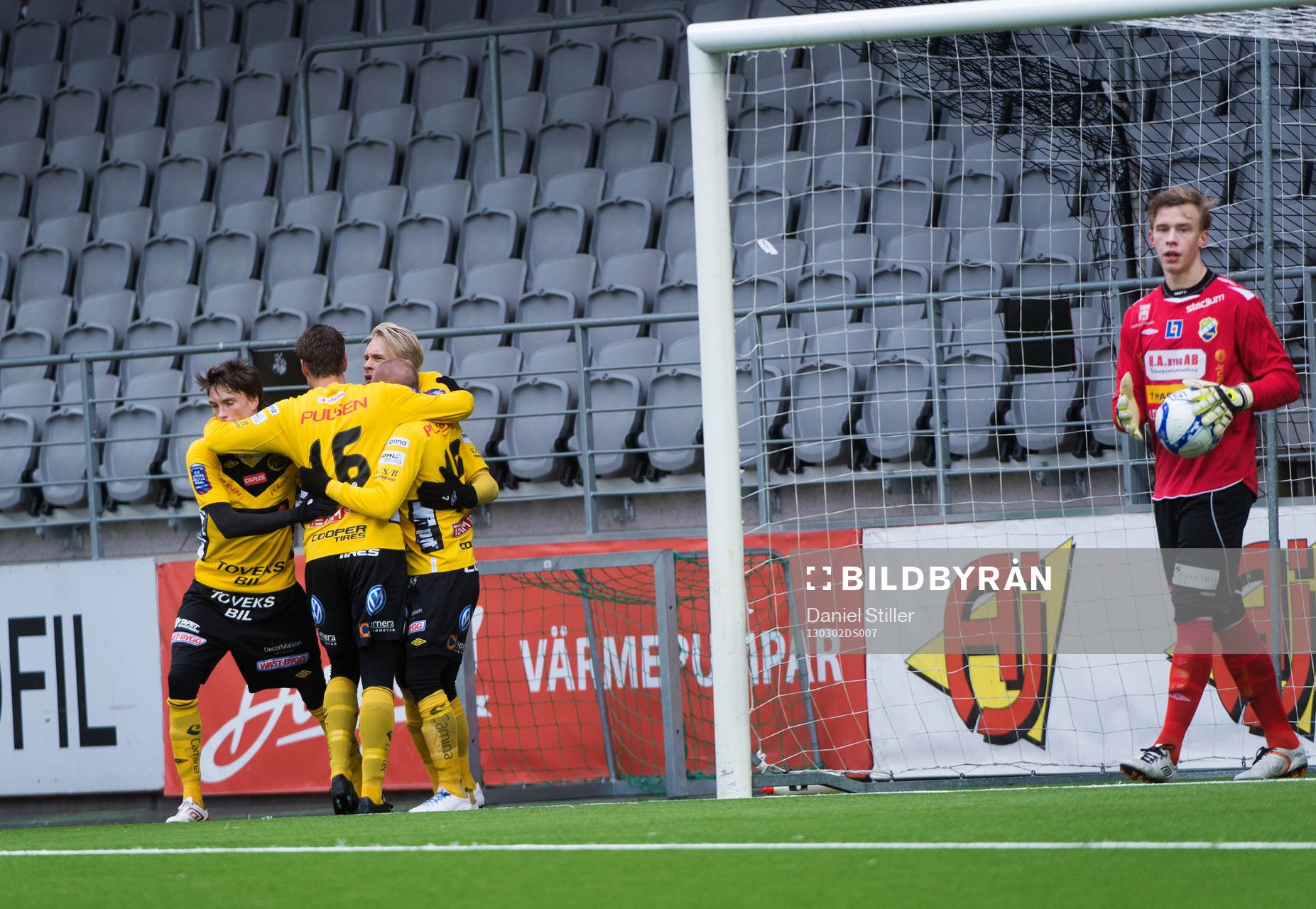 Johan Larsson, Elfsborg, gör 1-1 för Elfsborg, jubel.