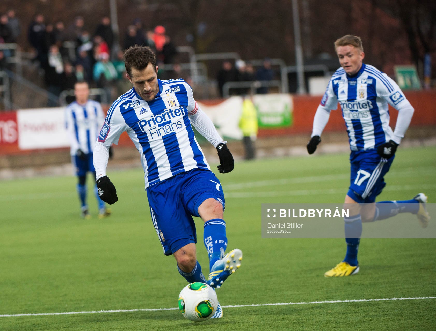 Tobias Hysén, IFK Göteborg, klackar till Sam Larsson