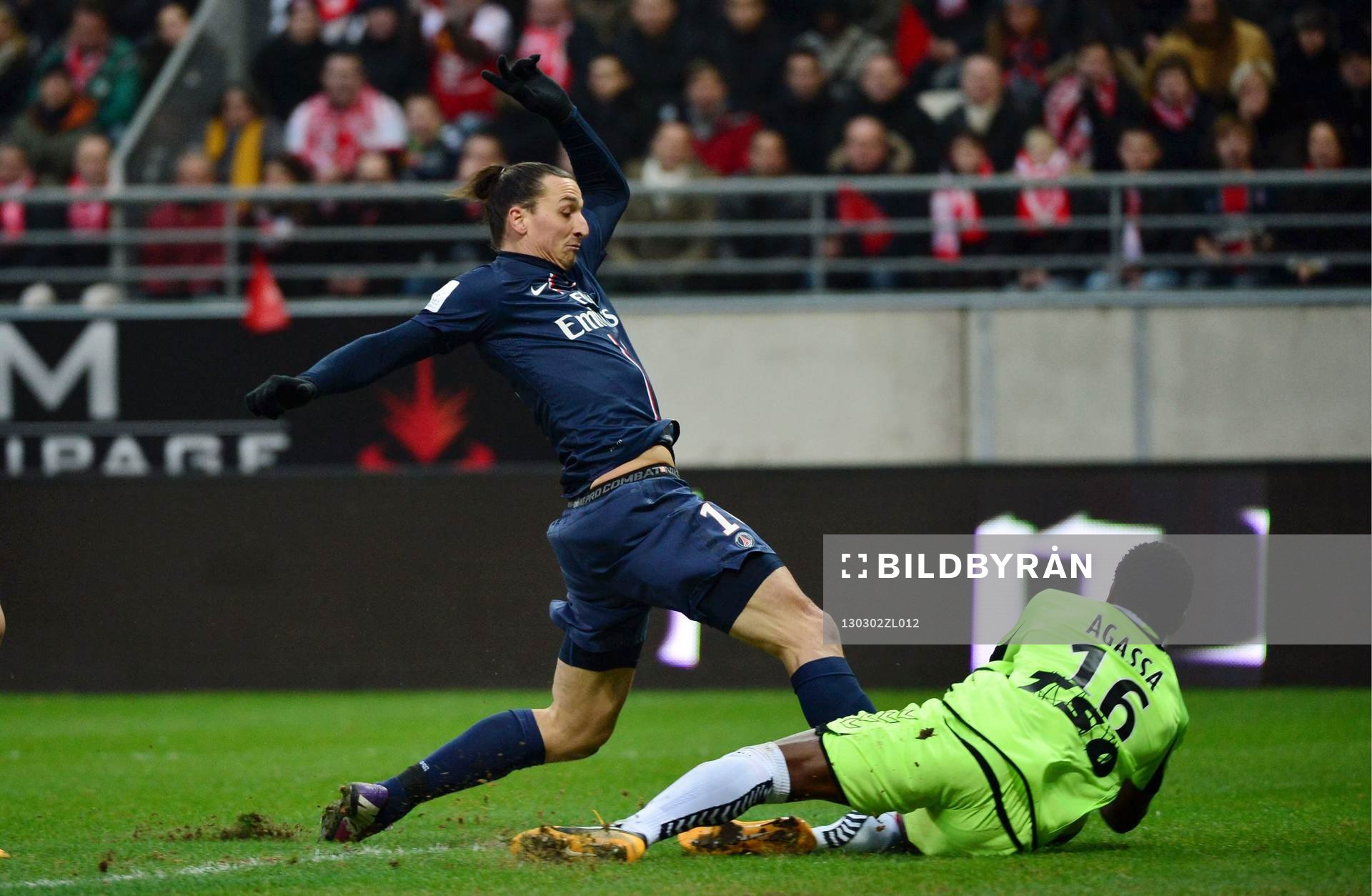 Zlatan IBRAHIMOVIC / Kossi AGASSA - 02.03.2013 - Reims /