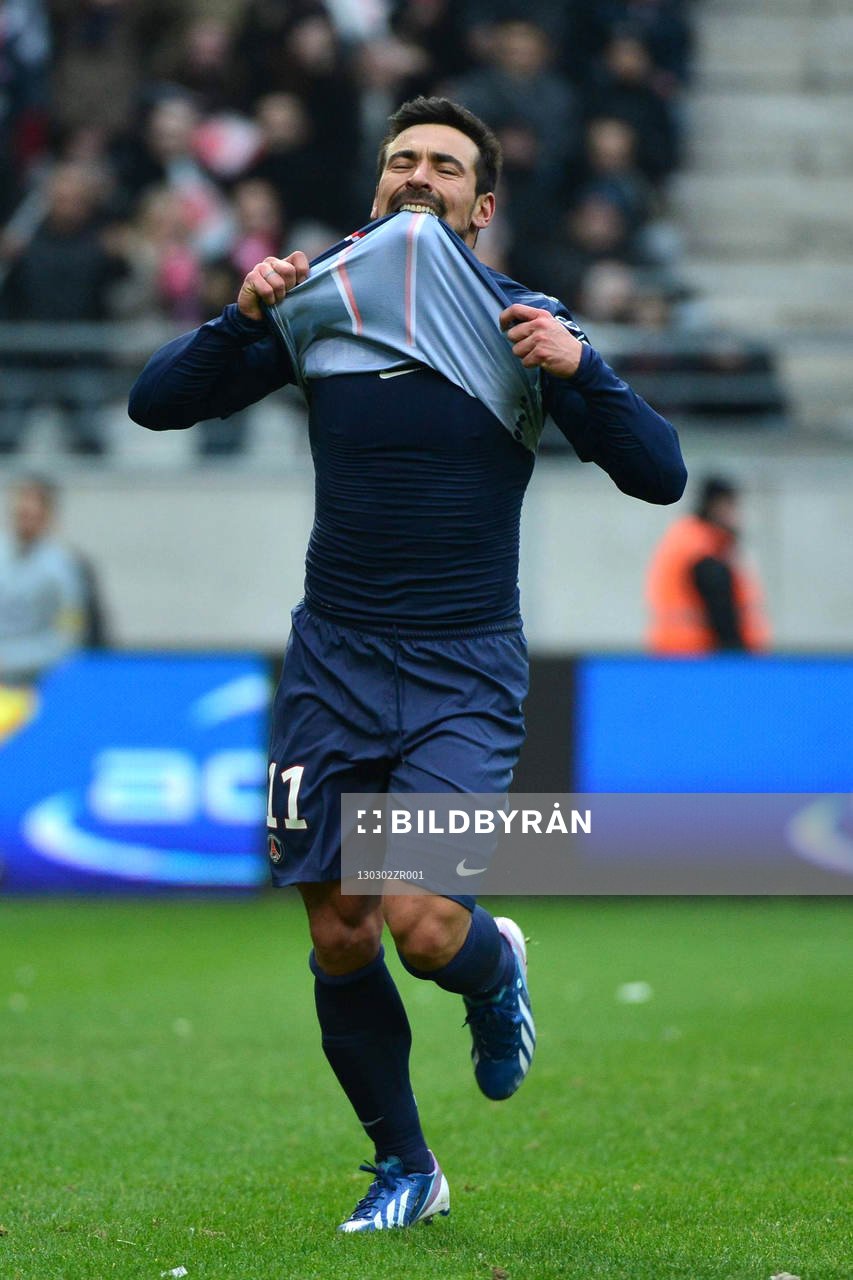 Ezequiel LAVEZZI  - 02.03.2013 - Reims / PSG  - 27eme