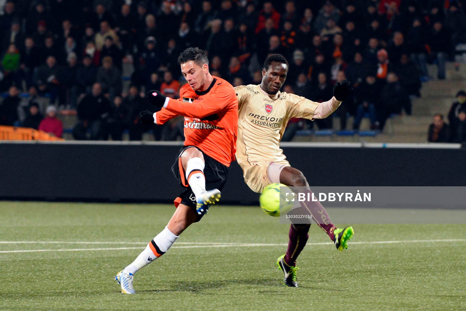 Jeremie ALIADIERE / Benjamin ANGOUA - 02.03.2013 - Lorient