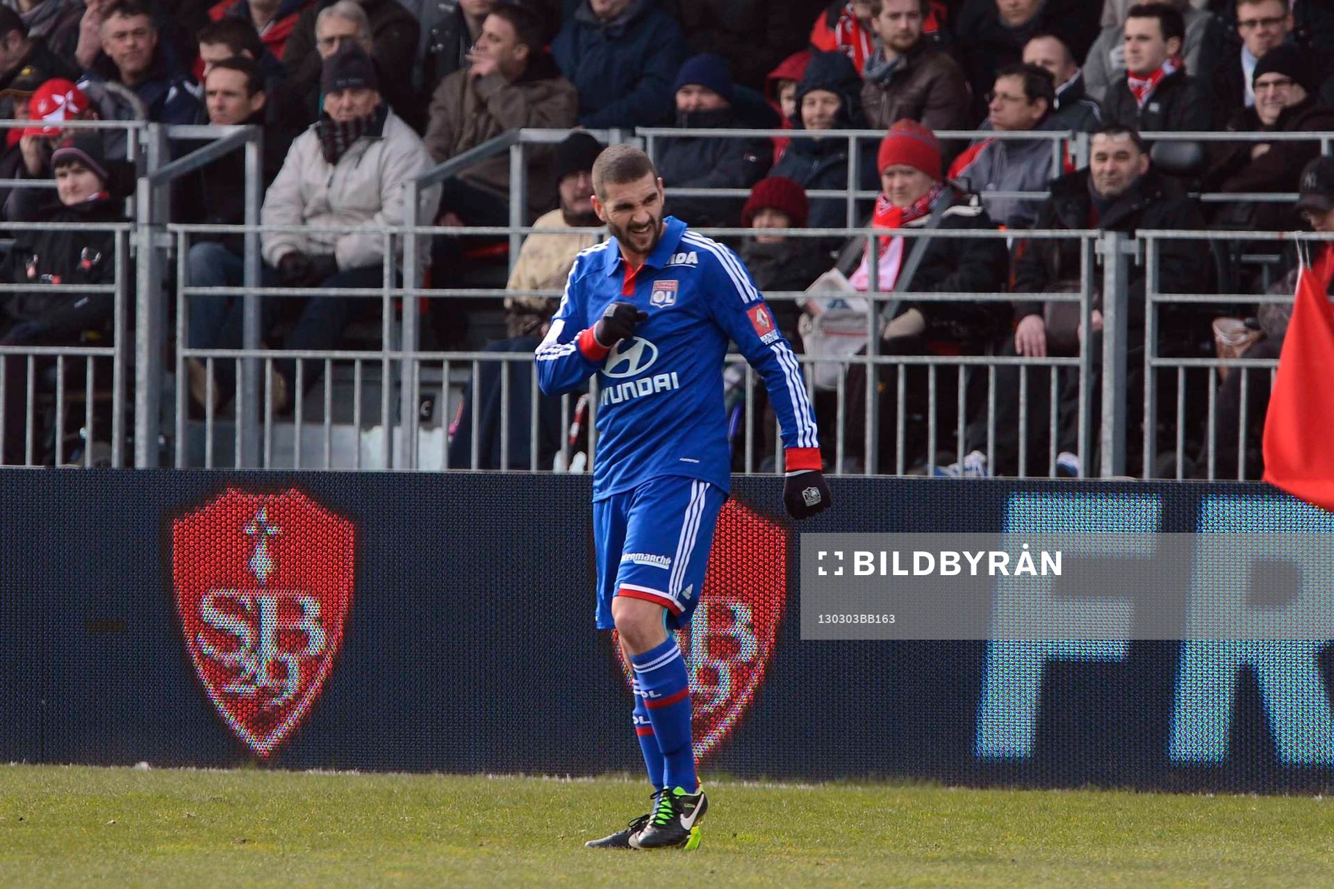 Deception Lisandro LOPEZ - 03.03.2013 - Brest / Lyon -