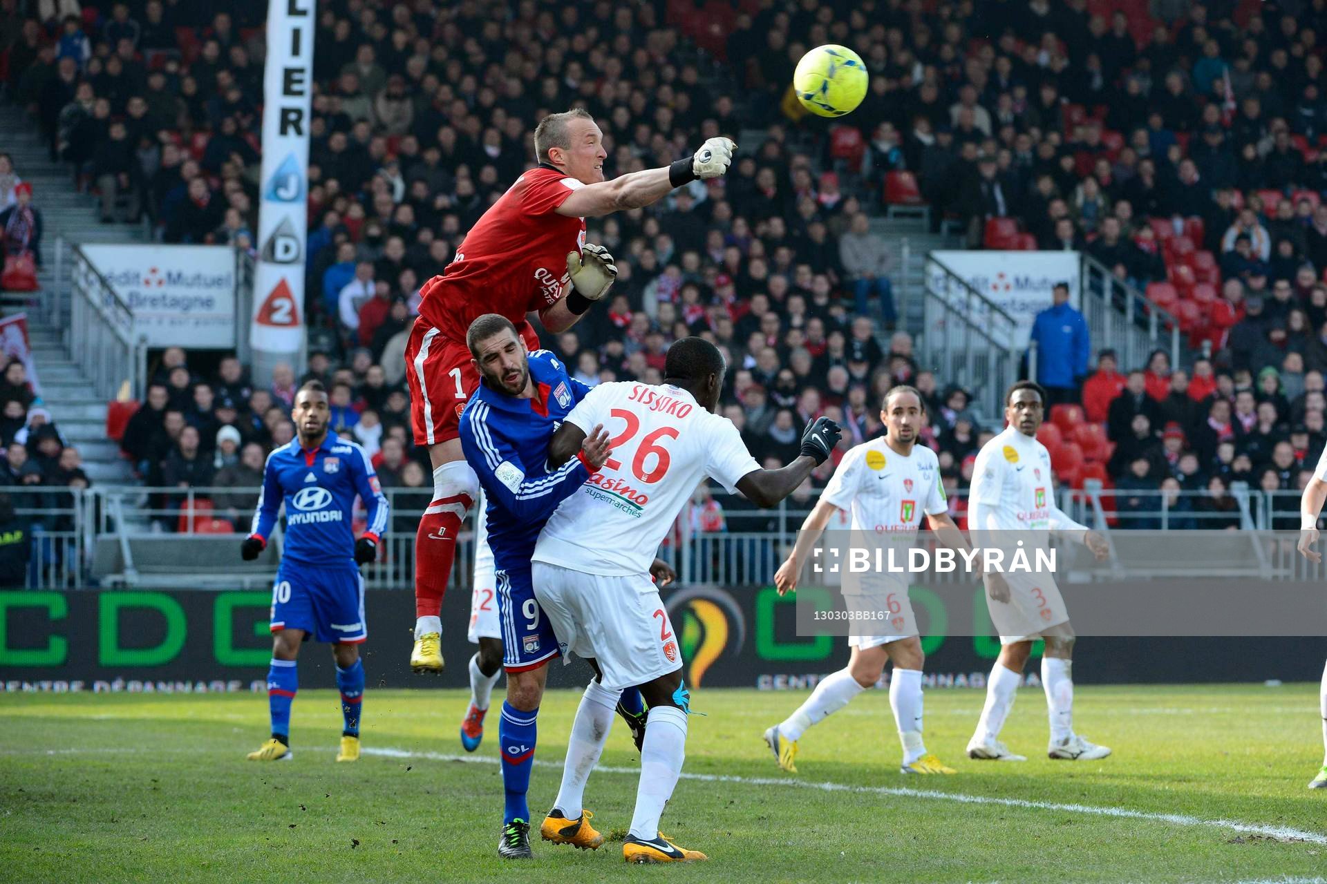Alexis THEBAUX / Lisandro LOPEZ - 03.03.2013 - Brest / Lyon