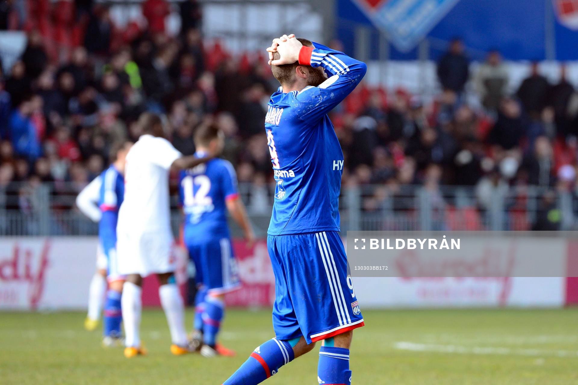 Deception Lisandro LOPEZ - 03.03.2013 - Brest / Lyon -