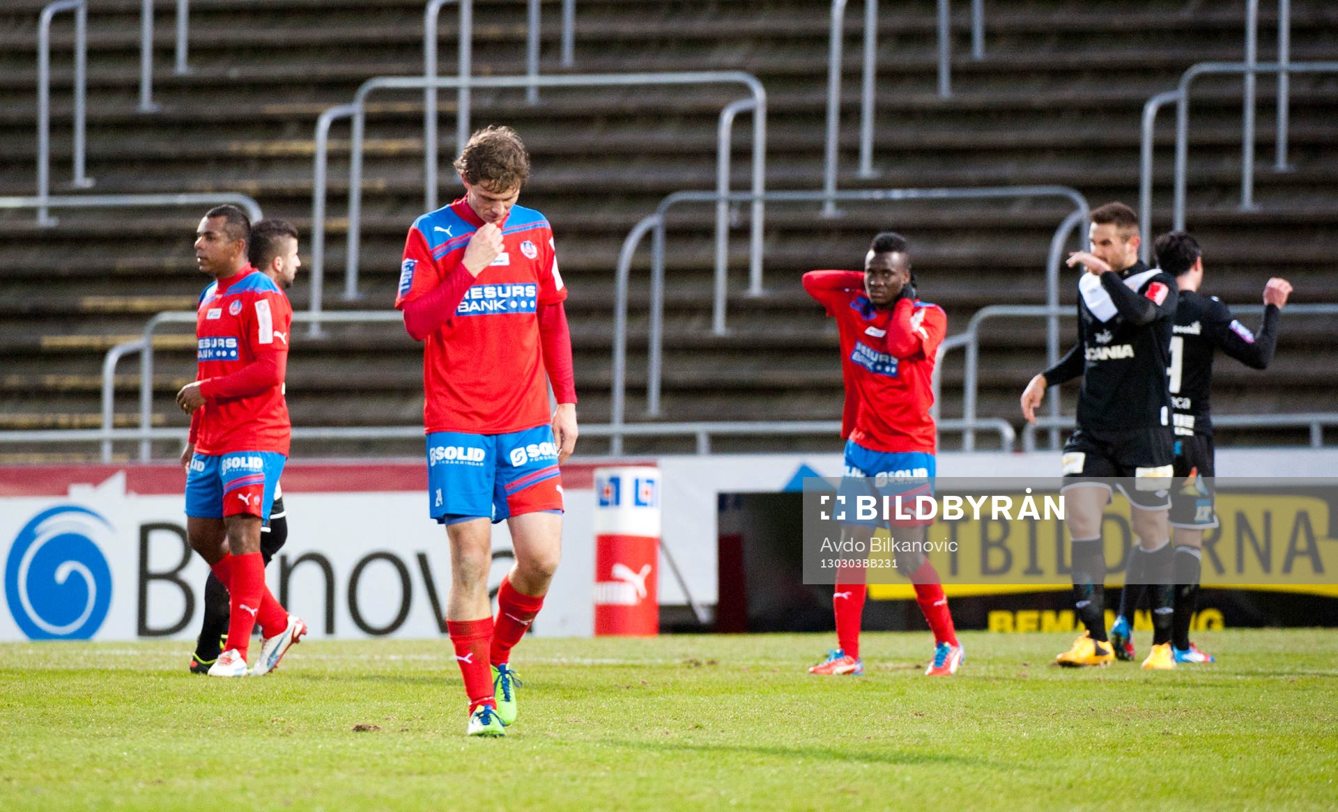 Helsingborg spelare deppar