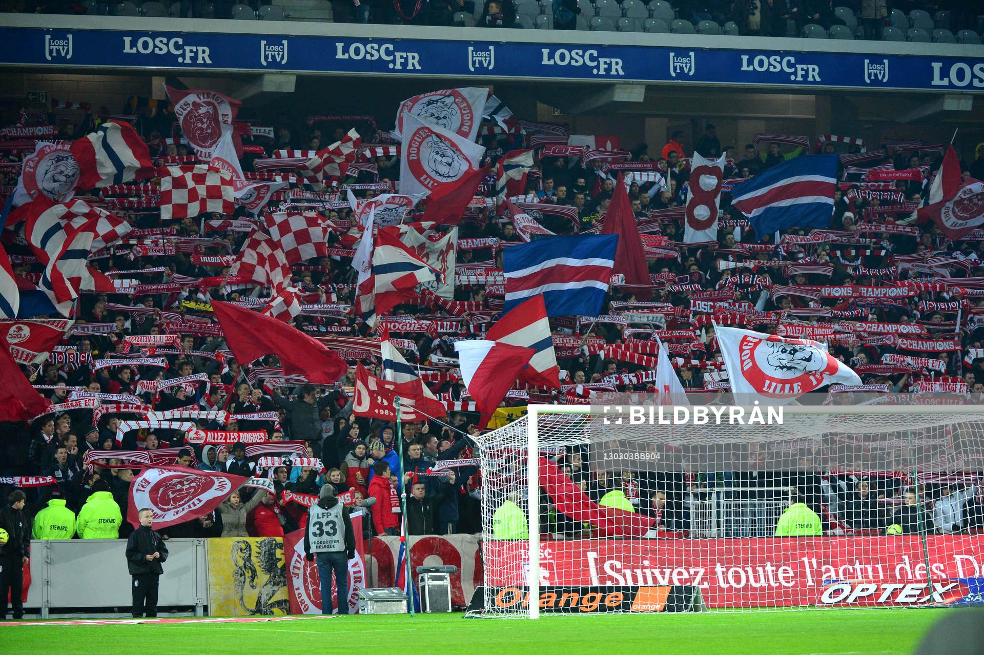 Supporters Lille - 03.03.2013 - Lille / Bordeaux - 27e