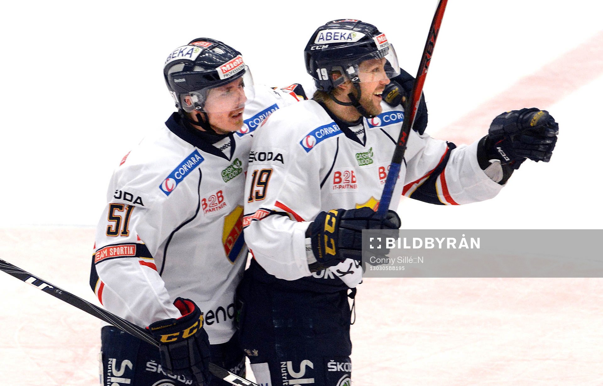David Lidström och Jimmie lvestad, Djurgården, jublar