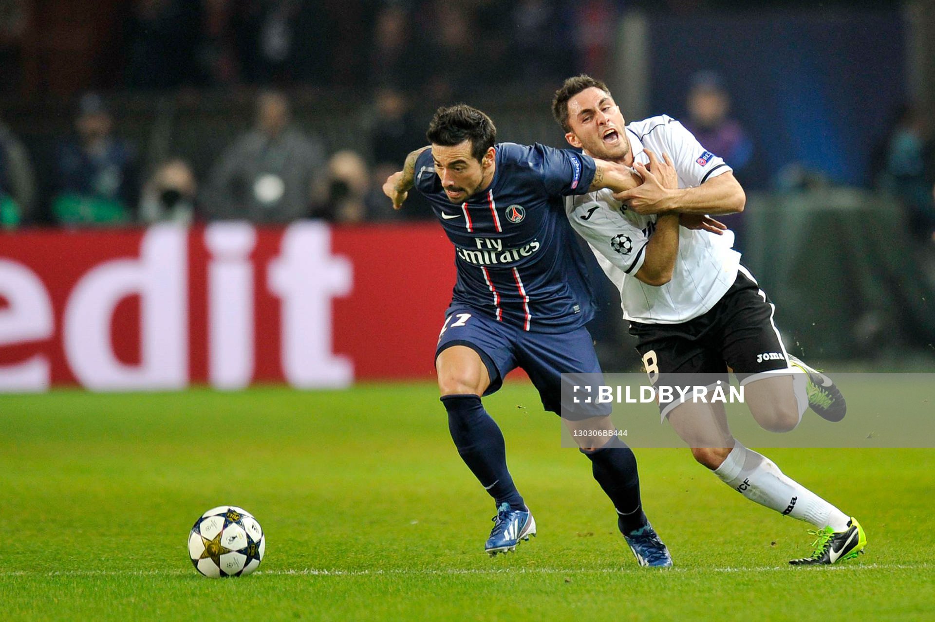 Victor RUIZ / Ezequiel LAVEZZI - 06.03.2013 - Paris Saint