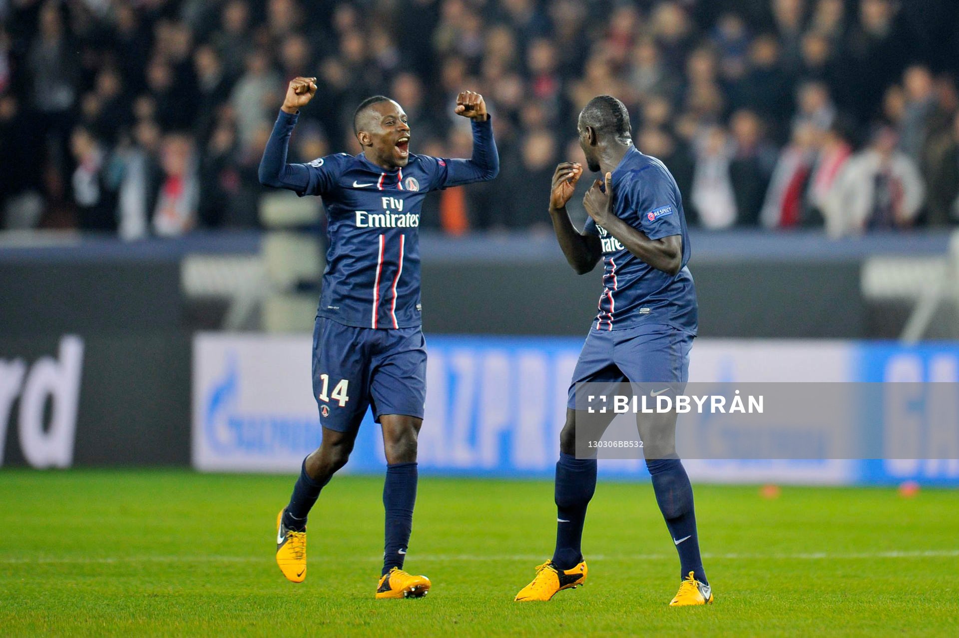 Joie PSG - Blaise MATUIDI / Mamadou SAKHO - 06.03.2013 -