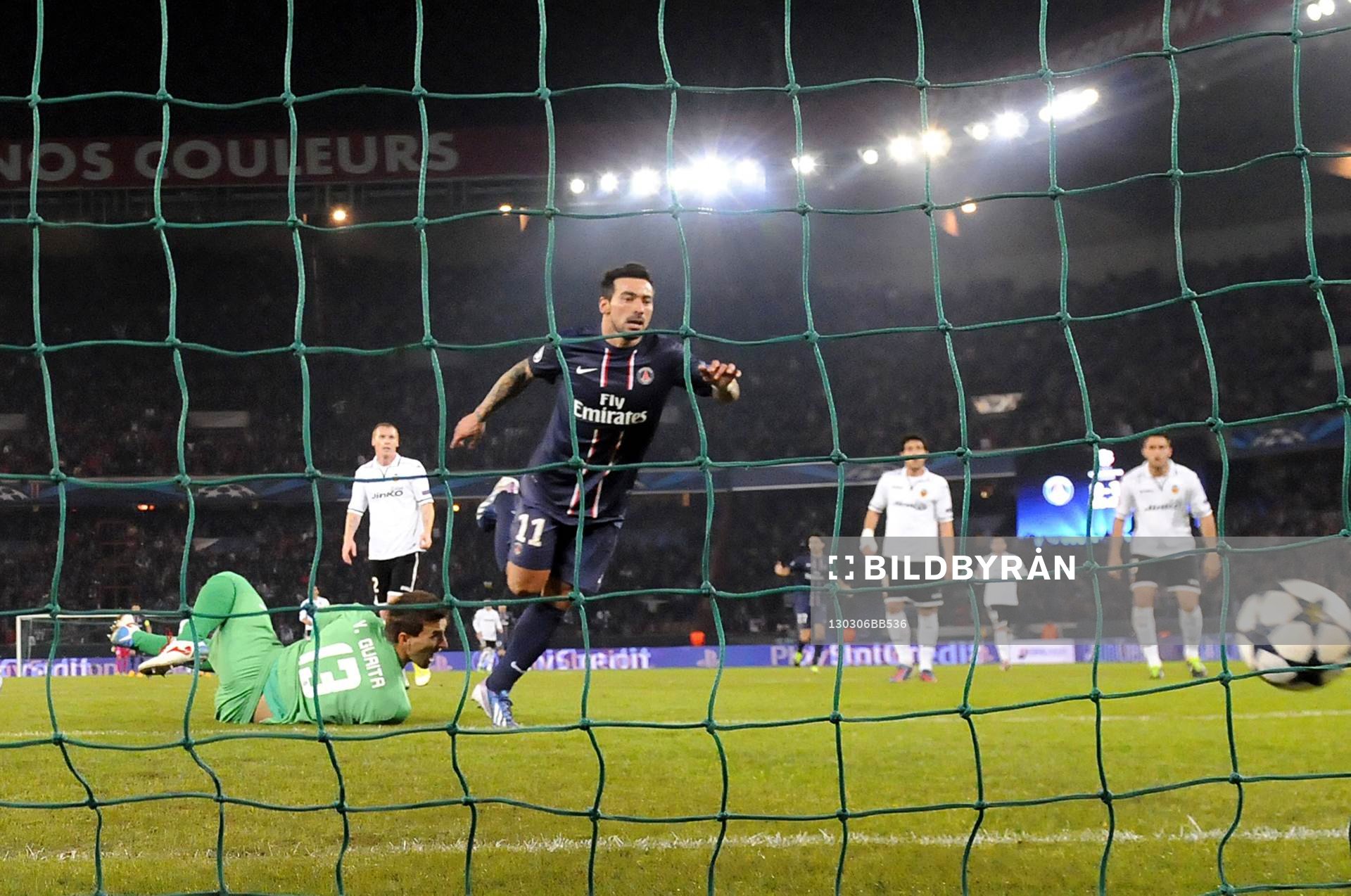 But de Ezequiel LAVEZZI - 06.03.2013 - Paris Saint Germain