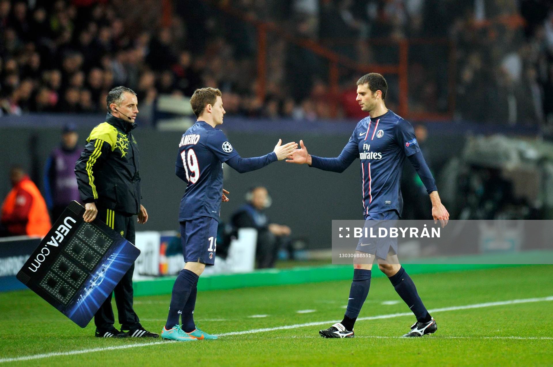 Kevin GAMEIRO / Thiago MOTTA  - 06.03.2013 - Paris Saint