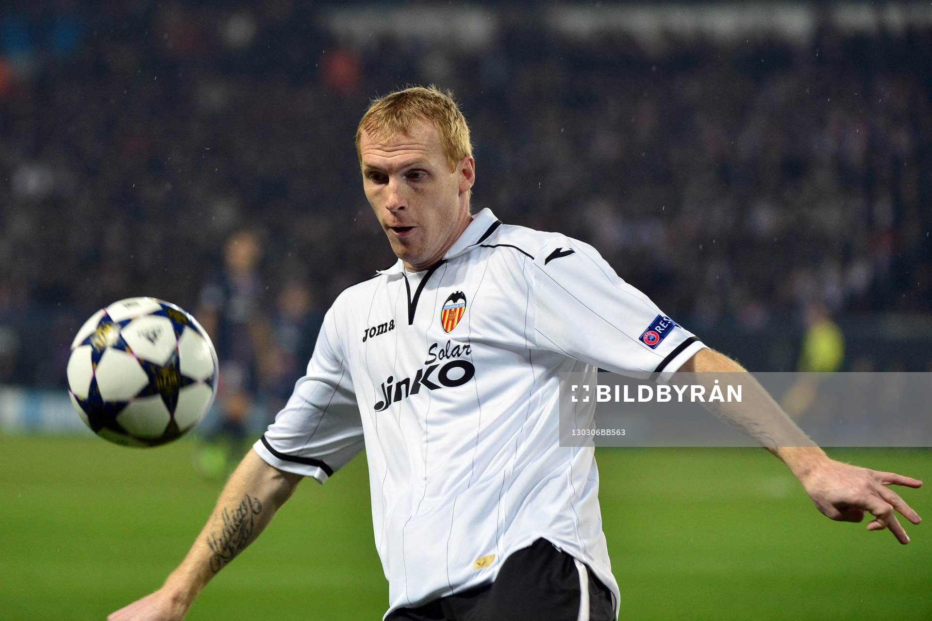  Fotboll, Champions League, PSG - Valencia: Jeremy MATHIEU - 06.03.2013 - Paris Saint Germain / Valence - 1/8 Finale retour Champions League