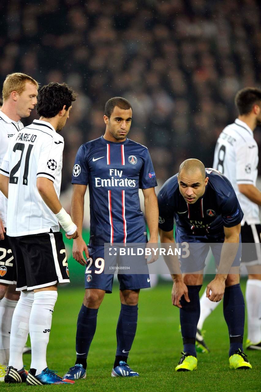 Lucas MOURA / ALEX - 06.03.2013 - Paris Saint Germain /