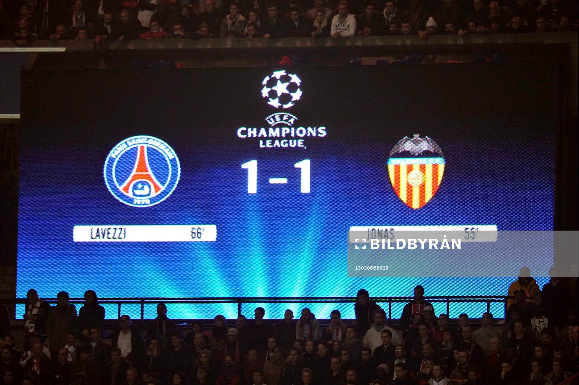 Score Final  - 06.03.2013 - Paris Saint Germain / Valence -