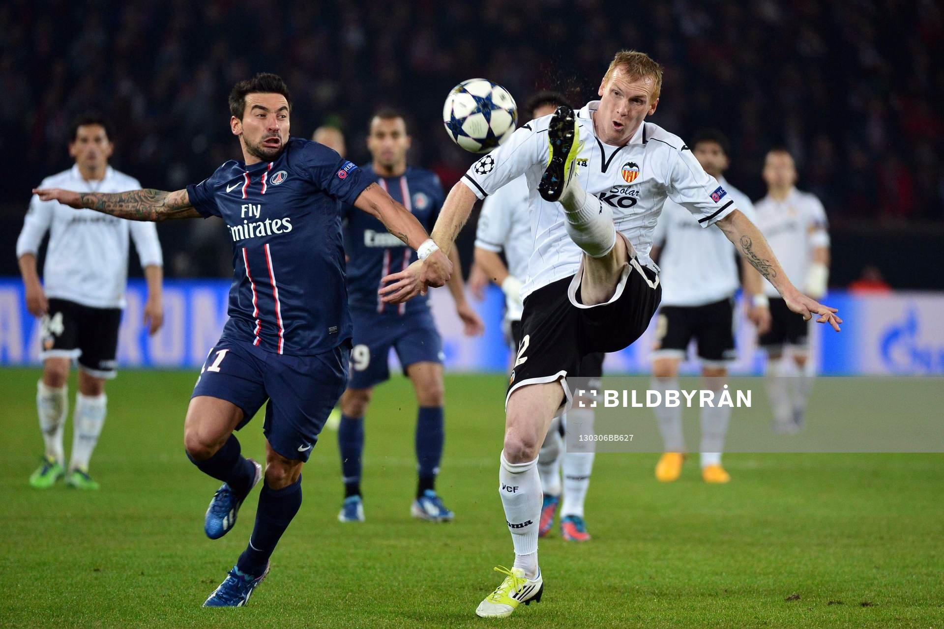 Ezequiel LAVEZZI / Jeremy MATHIEU - 06.03.2013 - Paris