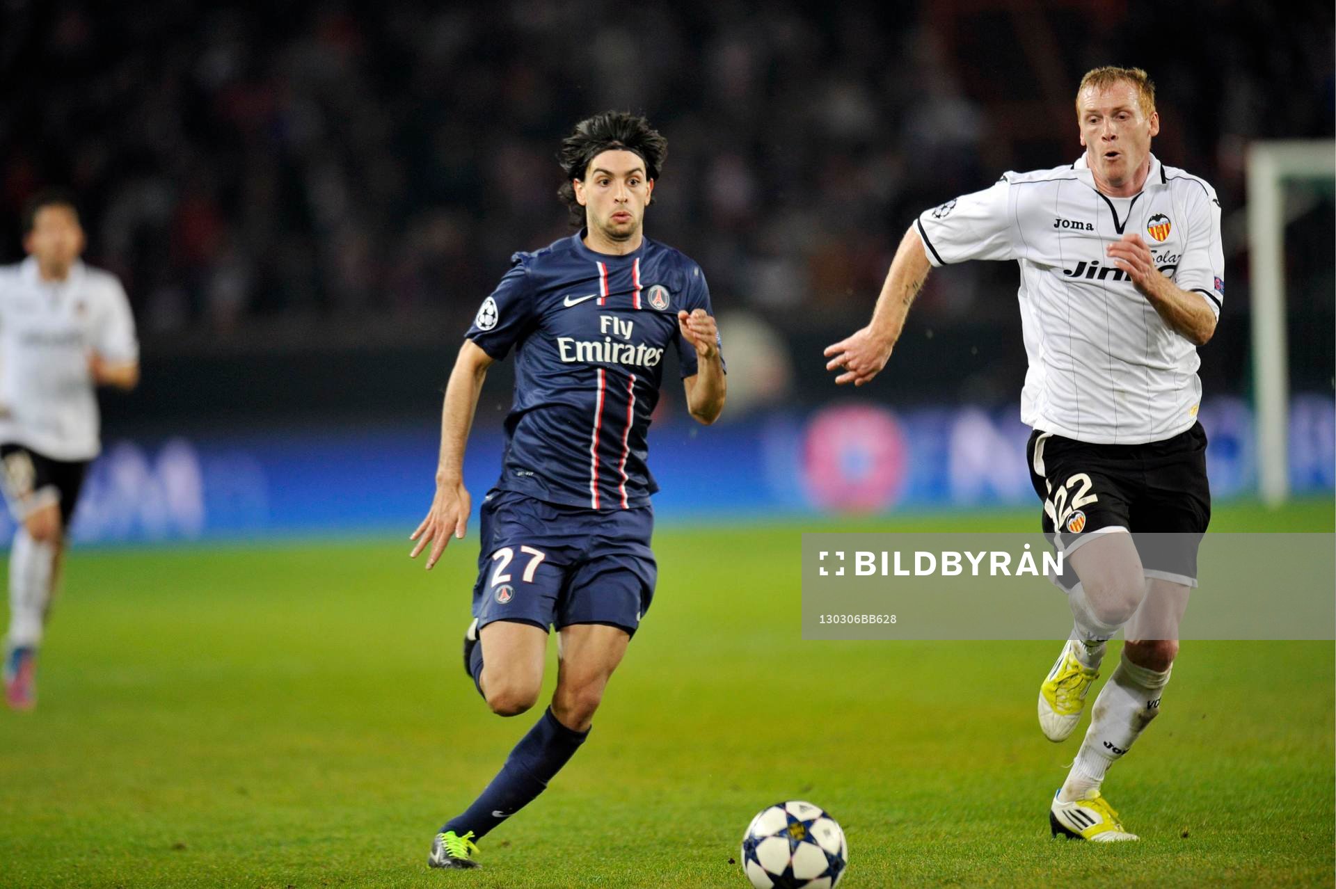 Javier PASTORE / Jeremy MATHIEU  - 06.03.2013 - Paris Saint