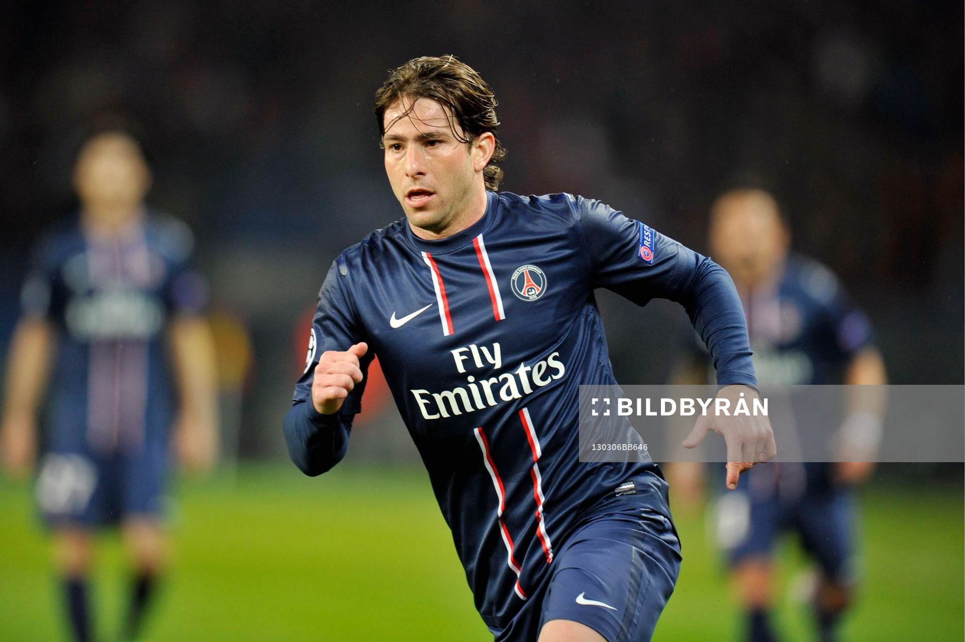  Fotboll, Champions League, PSG - Valencia: Maxwell SCHERRER  - 06.03.2013 - Paris Saint Germain / Valence - 1/8Finale retour Champions League