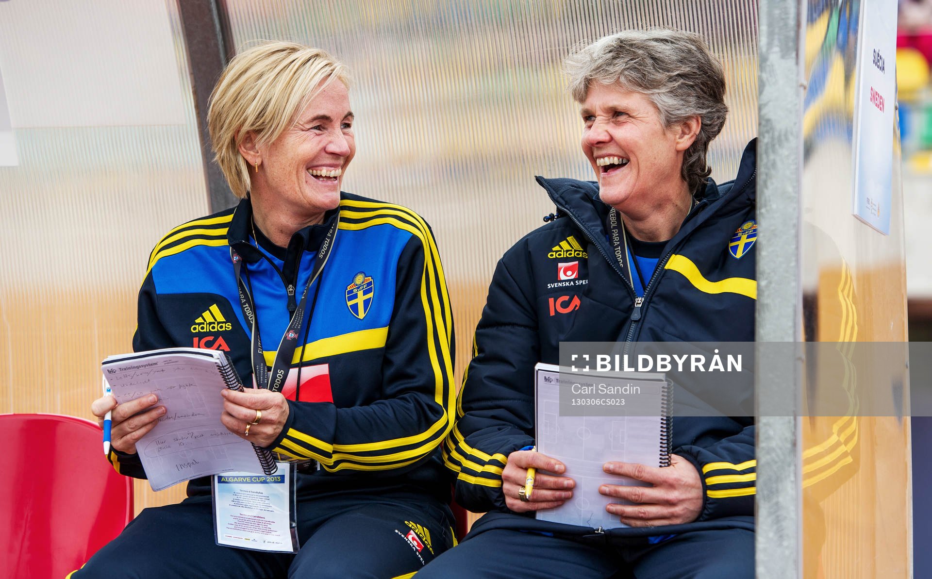 Lilie Gutke Persson, assisterande förbundskapten, och Pia