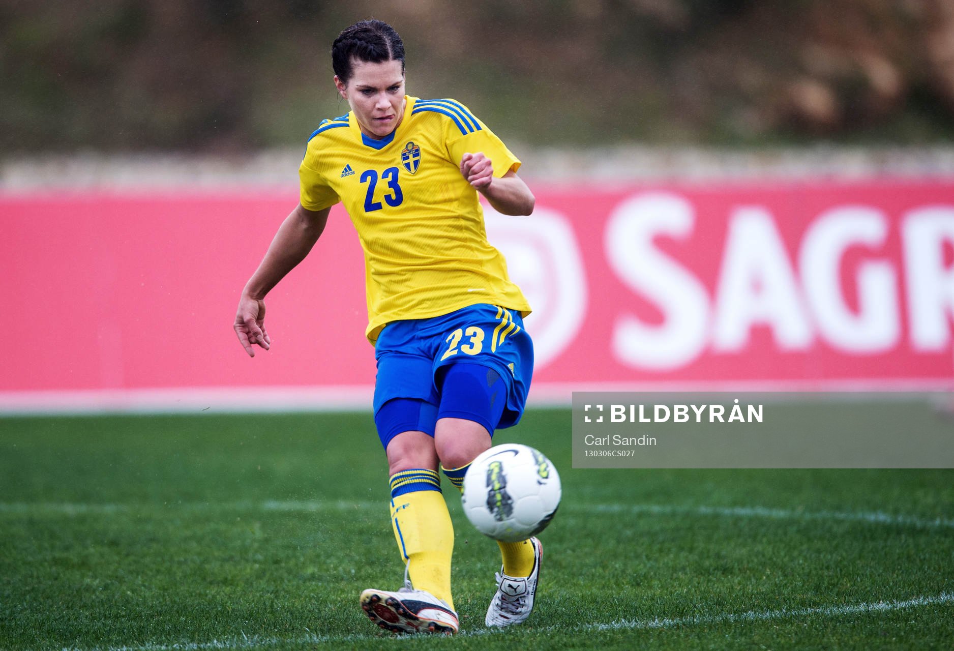 Hanna Folkesson, Sverige, debuterar i landslaget
