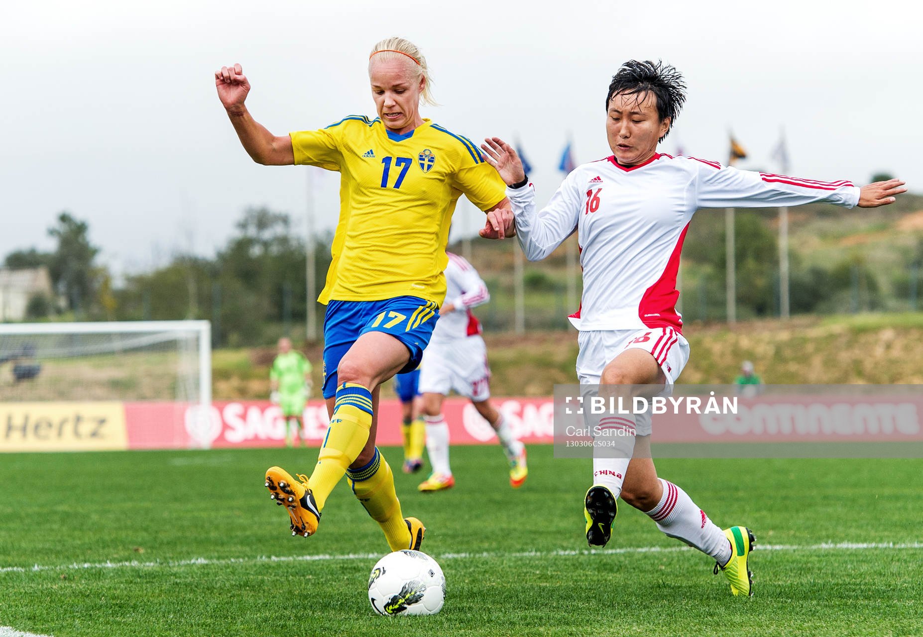 Caroline Seger, Sverige och Wang Chen, Kina