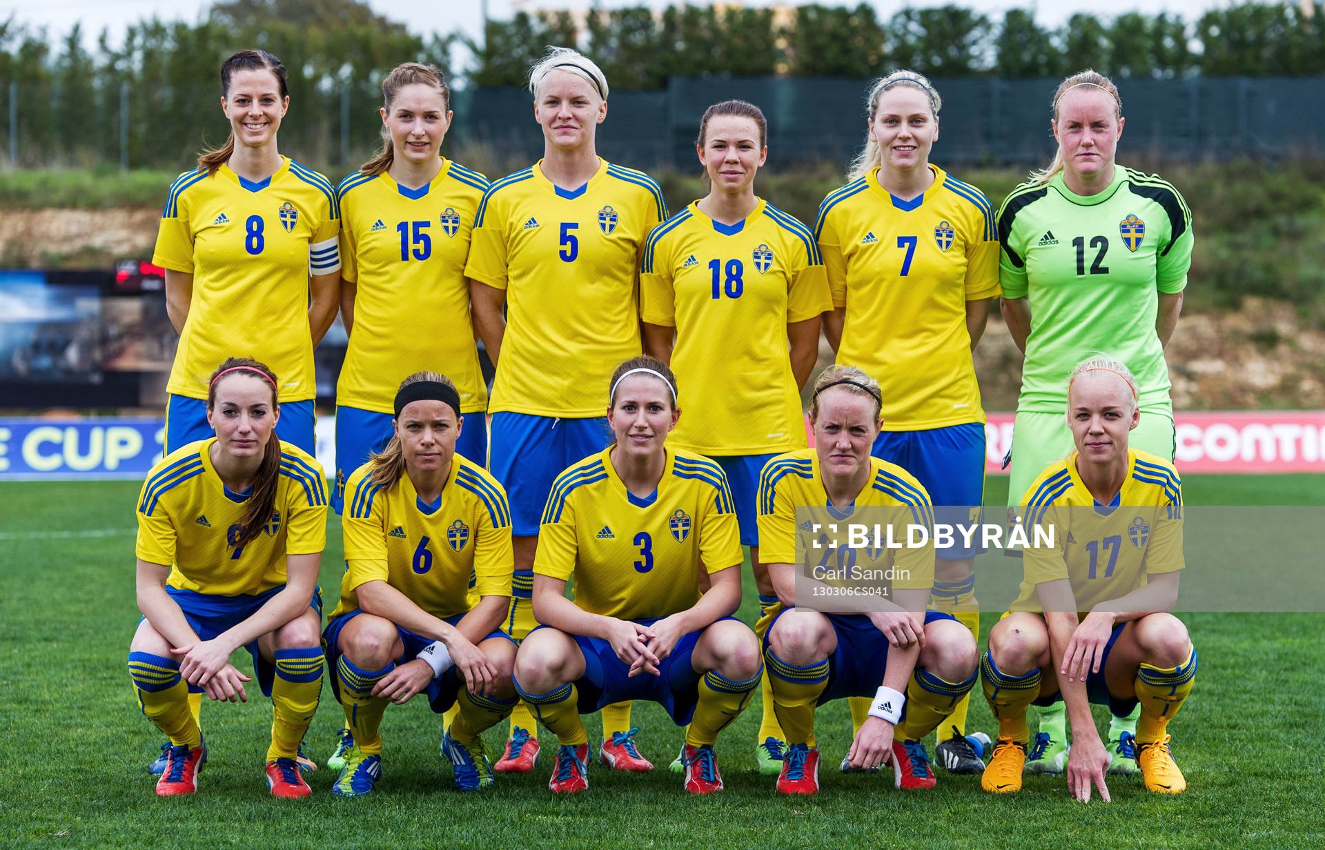 Lotta Schelin, Emmelie Konradsson, Nilla Fischer, Jessica