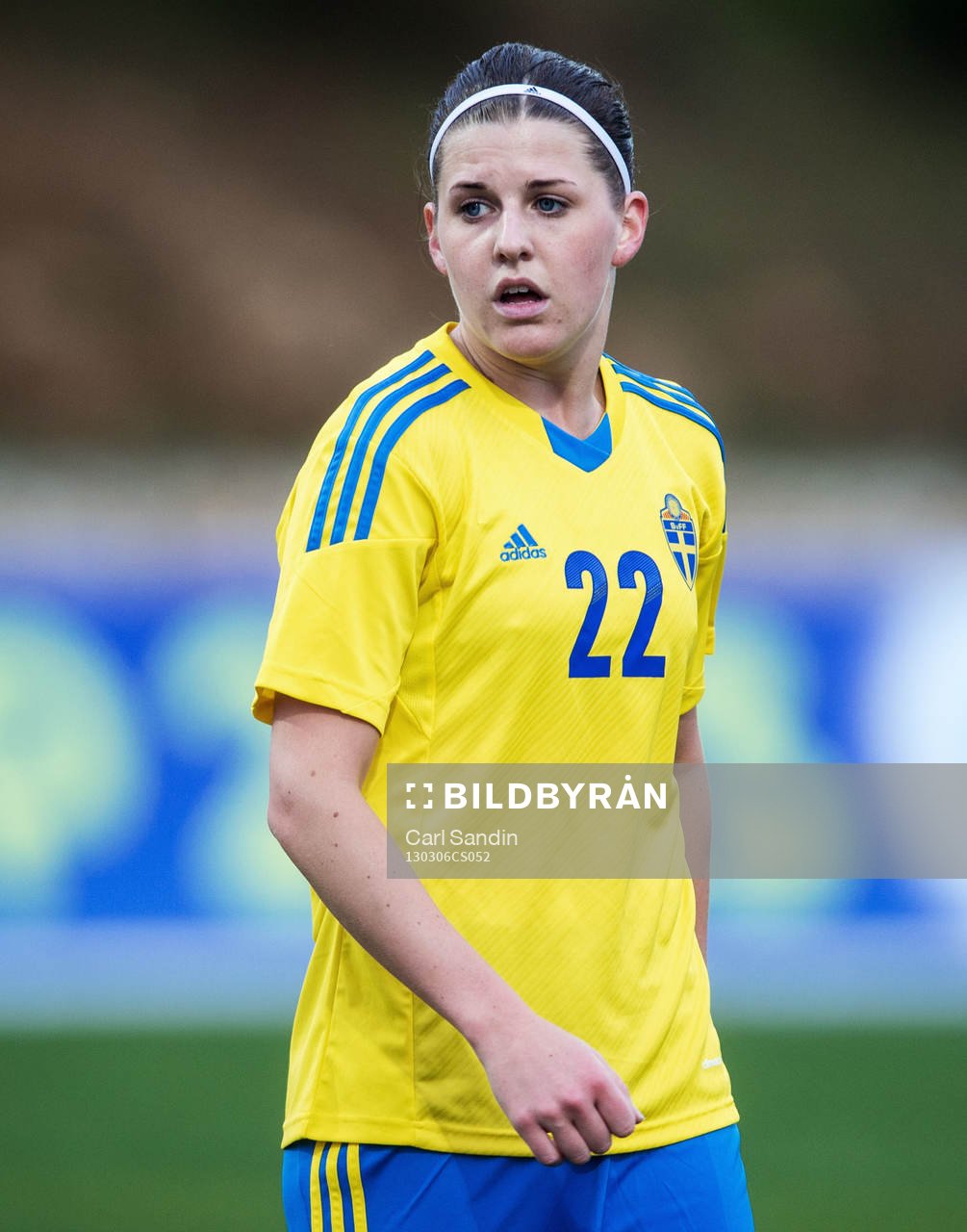 Olivia Schough, Sverige, debuterar i landslaget