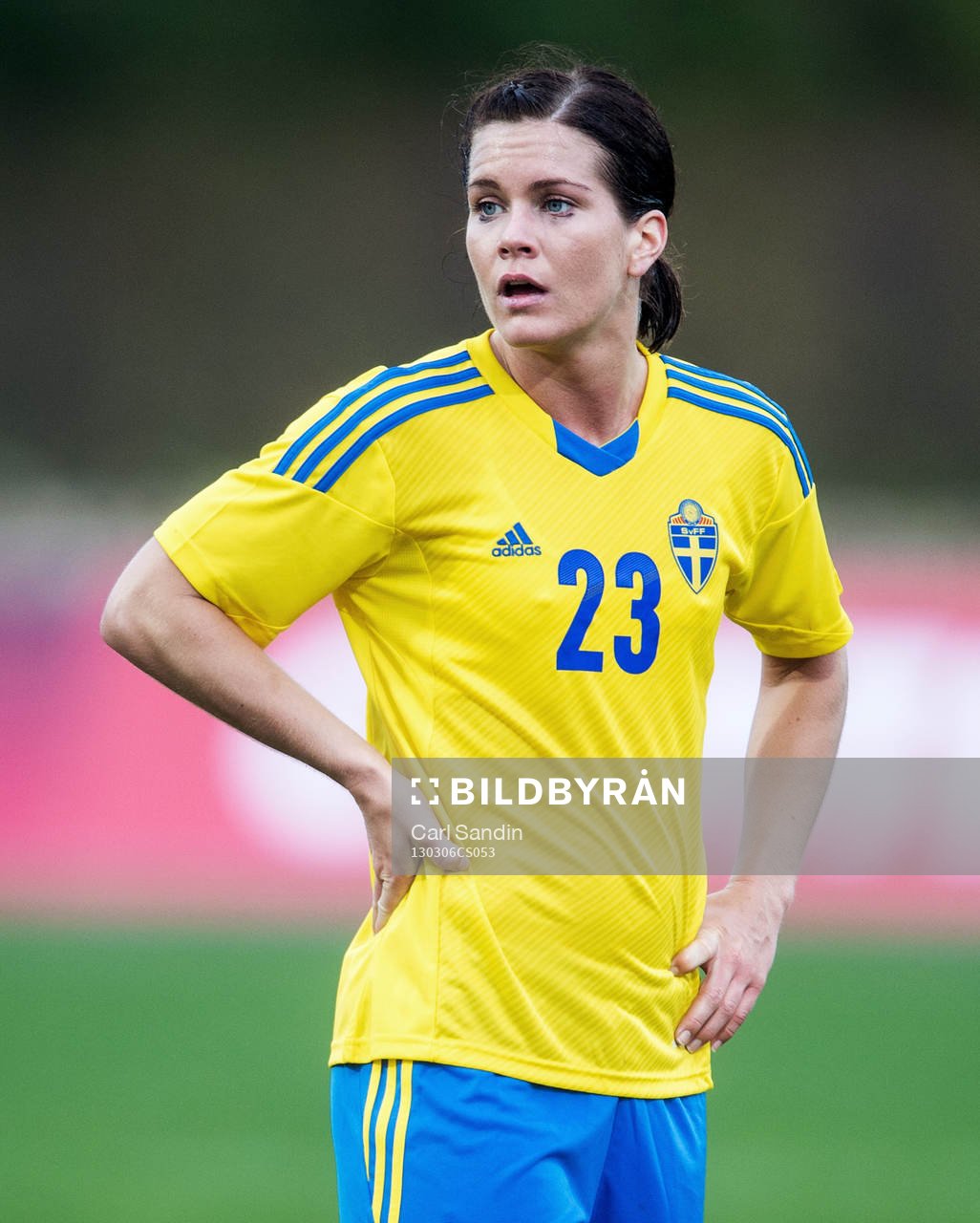 Hanna Folkesson, Sverige, debuterar i landslaget
