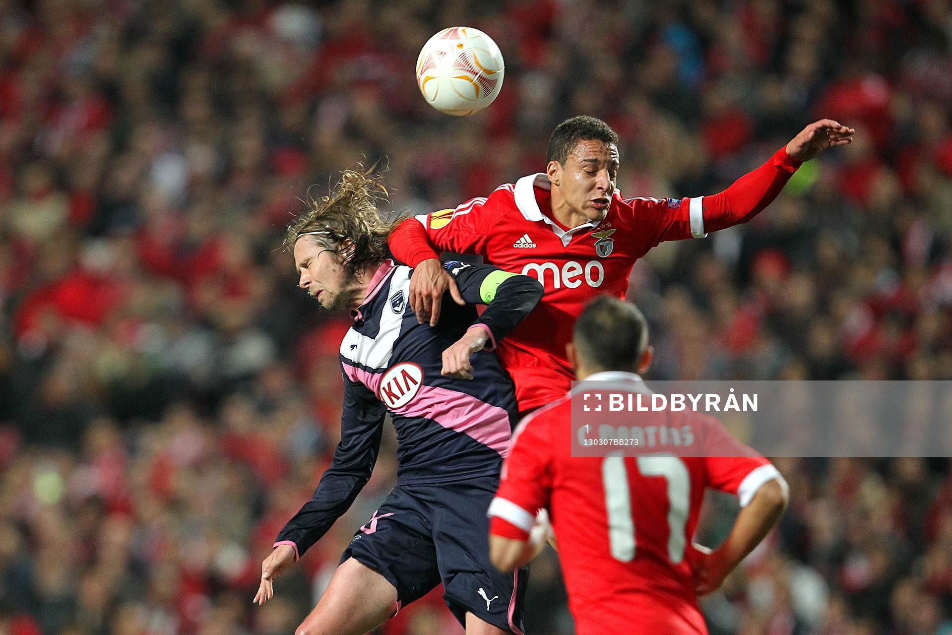 Jaroslav PLASIL / RODRIGO - 07.03.2013 - Benfica / Bordeaux