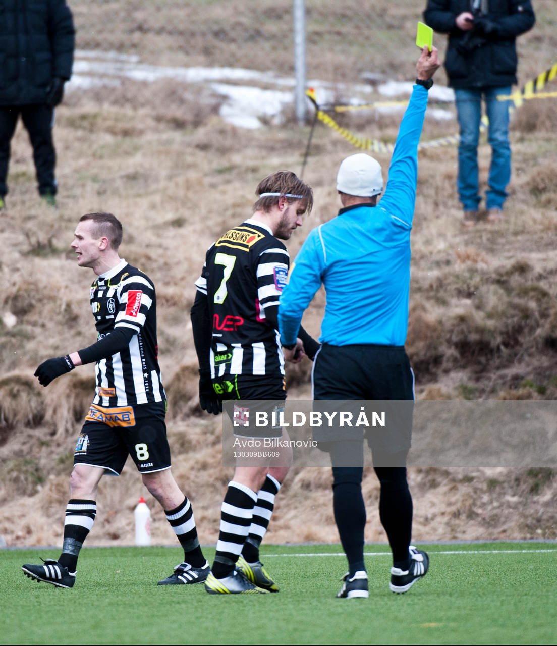 Andreas Dahl, Landskrona, gul kort