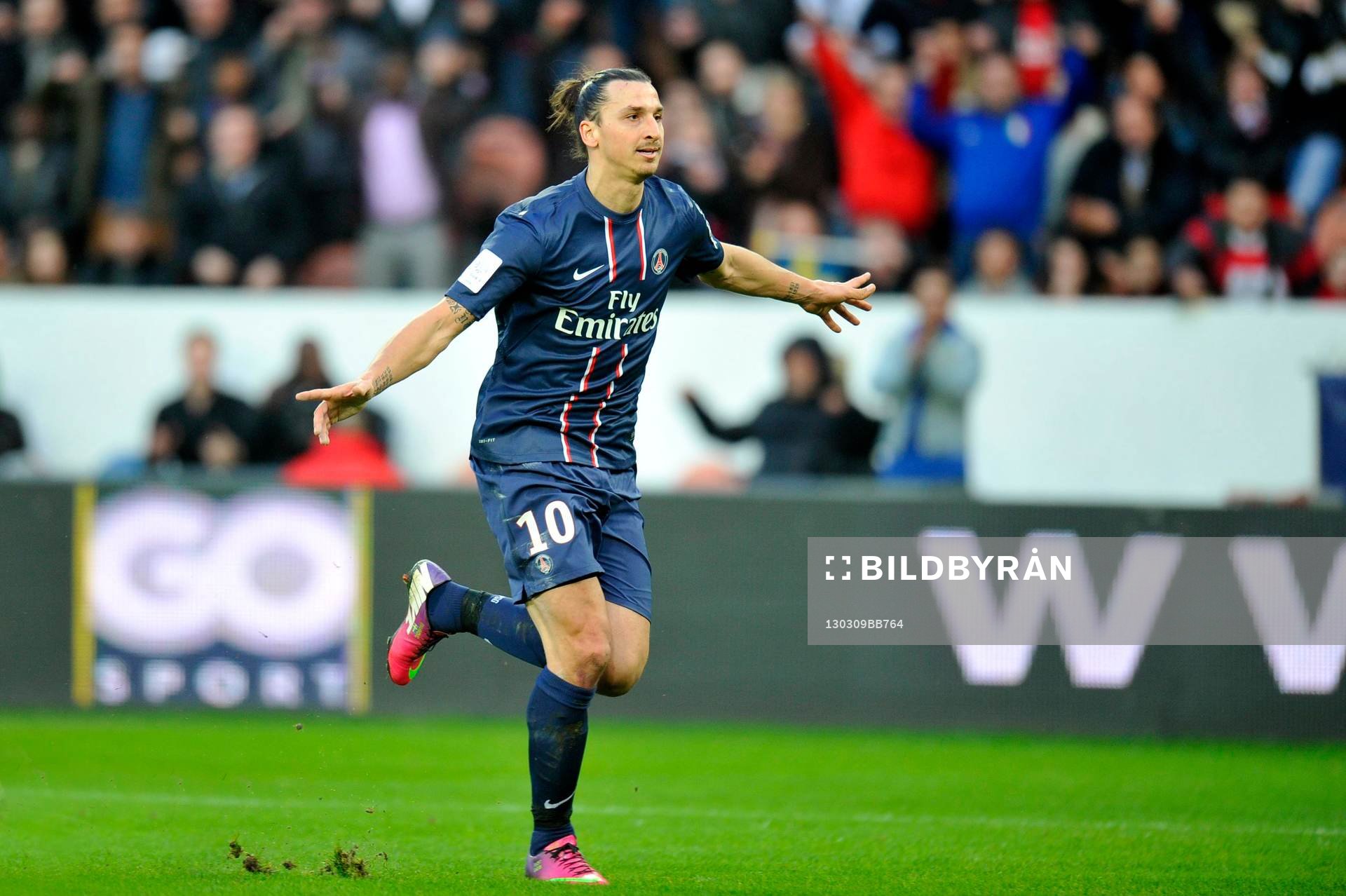 Joie de Zlatan IBRAHIMOVIC - 09.03.2013 - Paris Saint