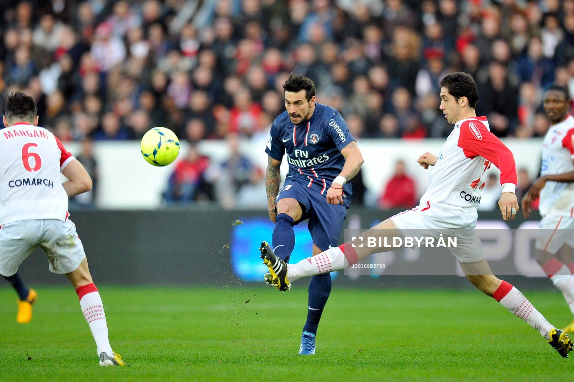 Ezequiel LAVEZZI - 09.03.2013 - Paris Saint Germain / Nancy
