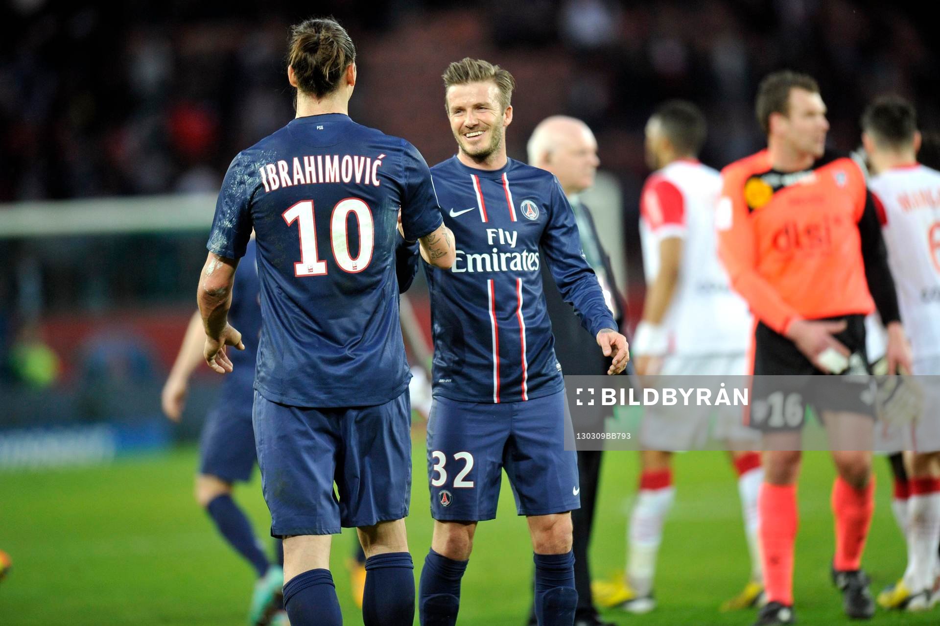 Zlatan IBRAHIMOVIC / David BECKHAM - 09.03.2013 - Paris