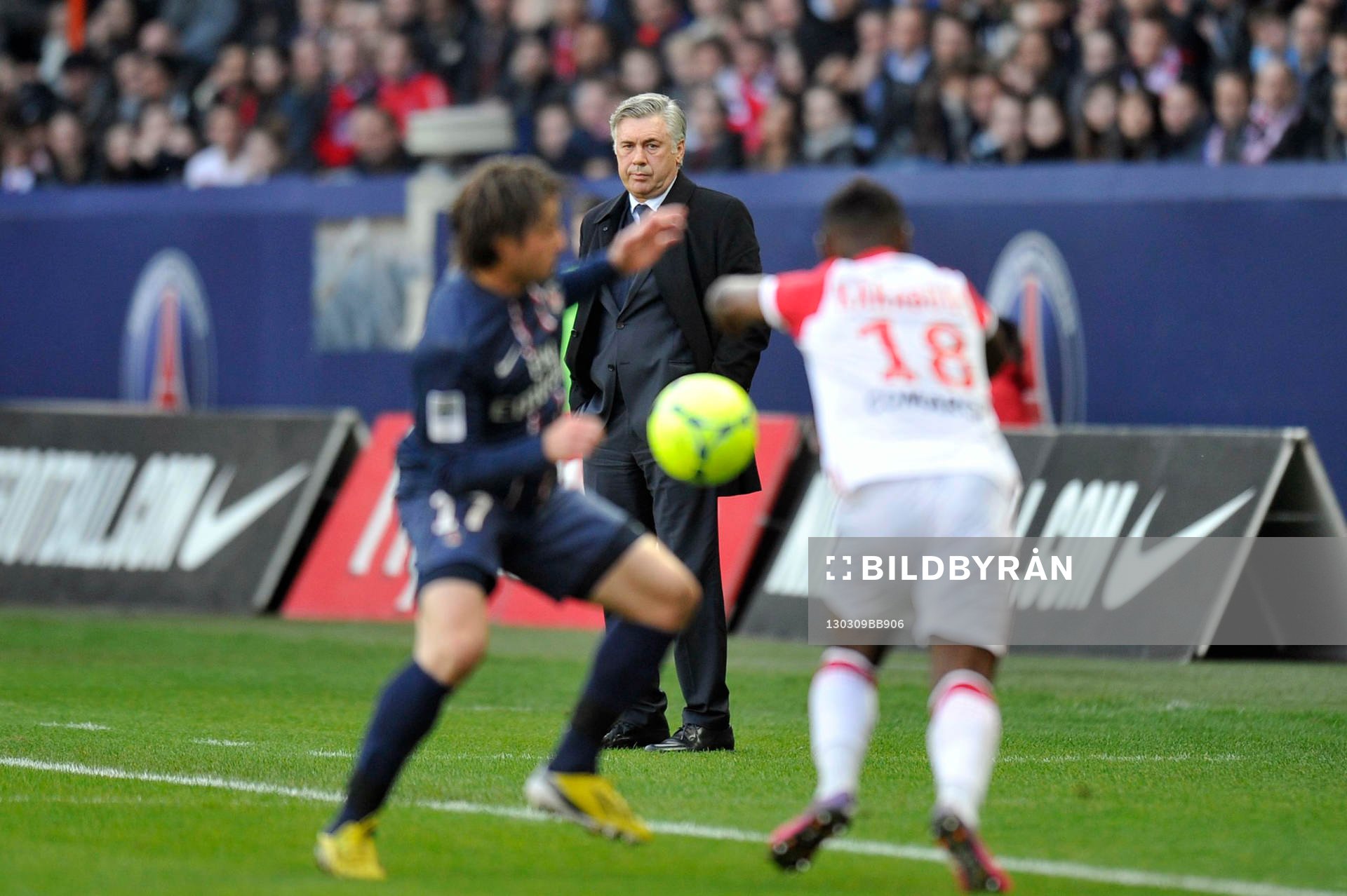 Carlo ANCELOTTI - 09.03.2013 - Paris Saint Germain / Nancy